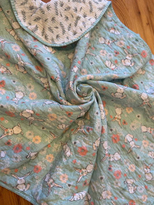 Woodland Bunny Whole Cloth Quilt